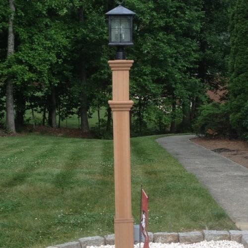 Lamp Posts Carl S Fencing Decking, Wood Lamp Posts Residential