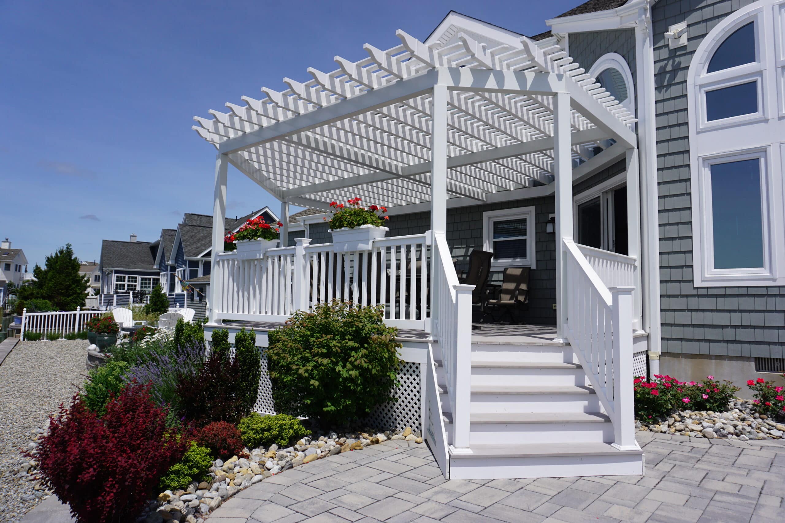 Pergola in Lanoka Harbor, NJ Carl's Fencing, Decking, Window